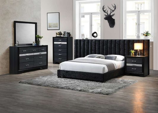 Rivas Modern Black Bedroom Set by Acme Furniture