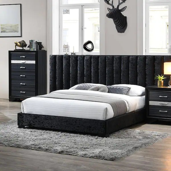Juego de dormitorio moderno negro Rivas de Acme Furniture