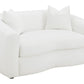 Isabella 509871 Natural Sofa Sofa by Coaster - Faux Sheep Skin