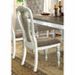 McFerran D738 Samantha Colección de comedor de 7 piezas con 2 hojas extensibles