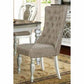 McFerran D738 Samantha Colección de comedor de 7 piezas con 2 hojas extensibles