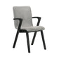 Armen Living Cirque & Varde Black or Walnut Round Dining Set