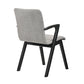 Armen Living Cirque & Varde Black or Walnut Round Dining Set