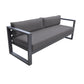 Armen Living Aelani 4 Pc Seating - Gray Aluminum