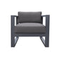 Armen Living Aelani 4 Pc Seating - Gray Aluminum