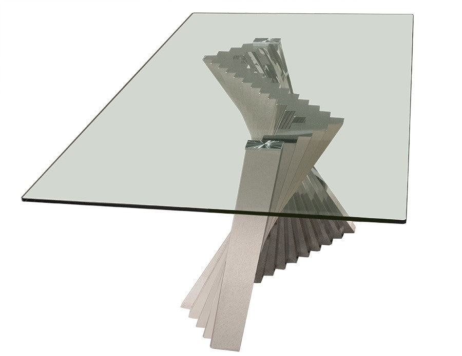 Ace Dining Collection Sharelle Furnishings - Glass & Stainless Steel
