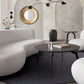 Simone White Faux Sheepskin Living Room Group