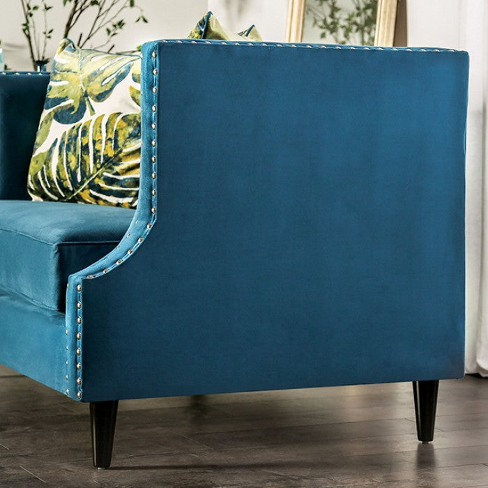 Azuletti Dark Teal Sofa Collection - Tuxedo Design