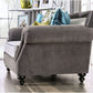 Mariella Sofa Collection SM2286 - Gray Plush Microfiber