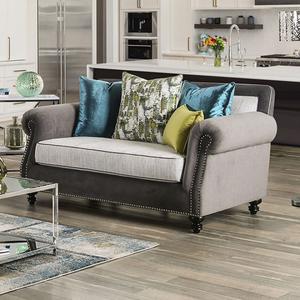 Mariella Sofa Collection SM2286 - Gray Plush Microfiber
