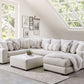 Warrenton Sectional by Furniture of America - Oversized Ivory
