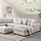 Warrenton Sectional by Furniture of America - Oversized Ivory