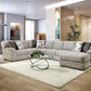 Walthamstow Gray Chenille Sectional - Made in USA