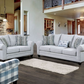 Aberporth Sofa Collection - Gray Transitional Linen-Like Fabric