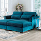 Peregrine Double Chaise Sectional - Velvet Teal SM5415