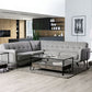 Furniture of America Dresden Seccional - Gris claro