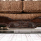 Tilde Traditional Sofa Collection - Brown Chenille