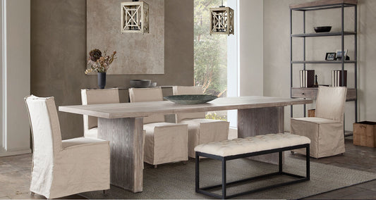 Colección de comedor Diamond Sofa Sonoma - Acabado en roble rústico