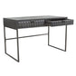 Spectrum Desk Collection - Smoke Gray Solid Mango Wood