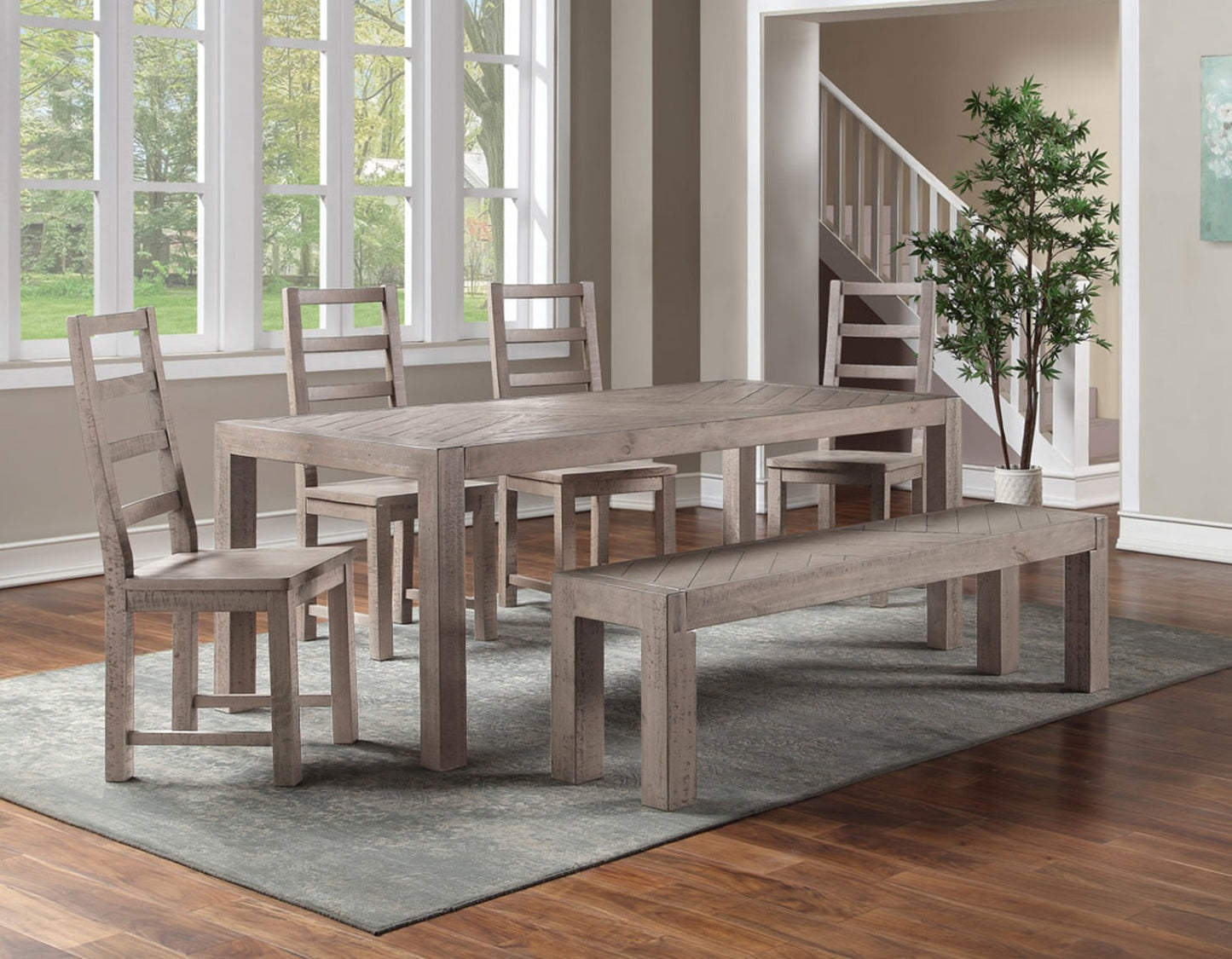 Steve Silver Auckland Reclaimed Dining Collection - Salvaged Timber