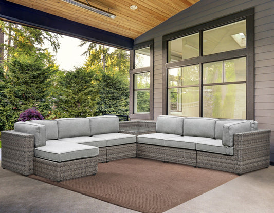 Tamyra Resin Wicker Modular Sectional - Steve Silver TAM600