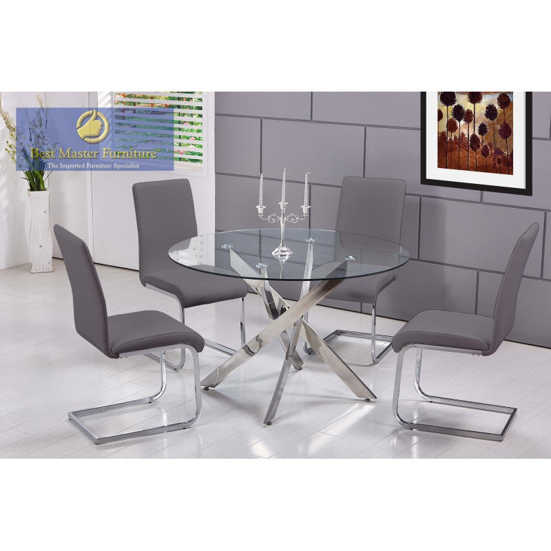 Byron 5 Pc Set - Grey Chairs