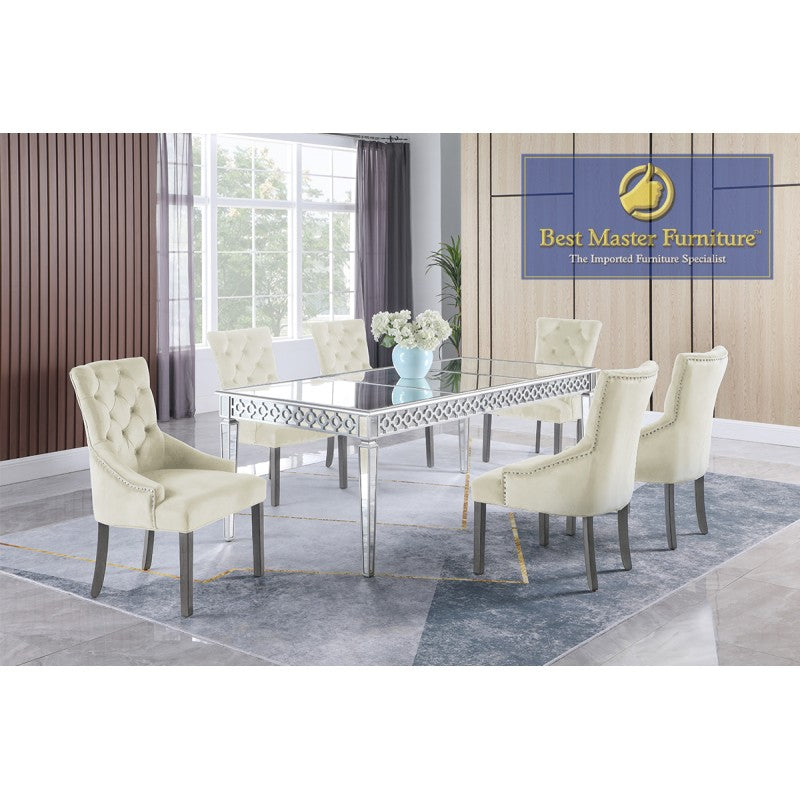 Cambia T1840 Dining Collection - 4 Velvet Chair Choices