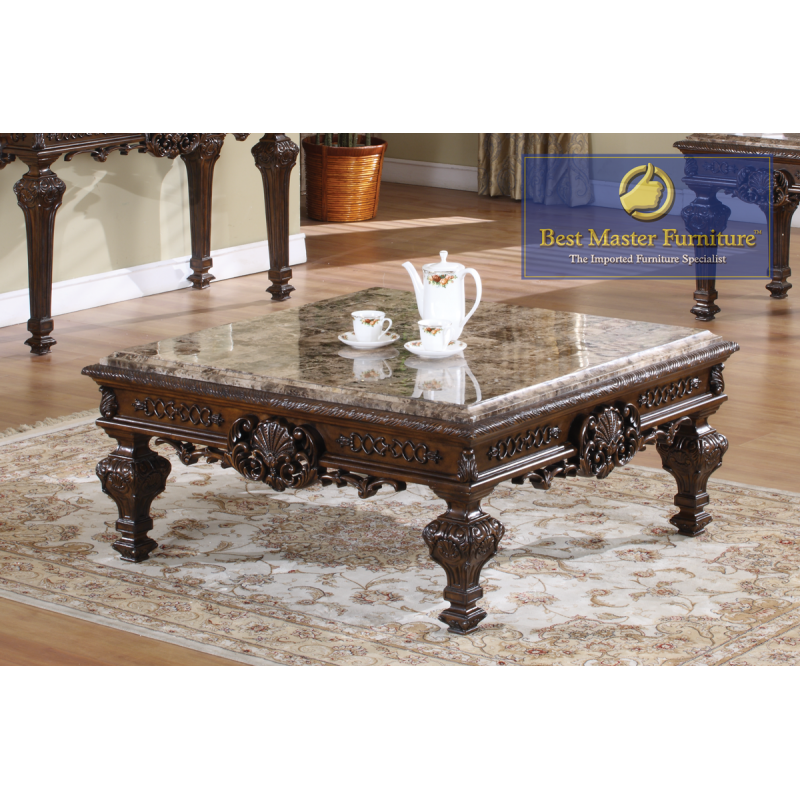 Sasha Traditional Occasional Tables - Marble Top