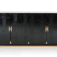 Talin Modern Black Crocodile & Rosegold Buffet