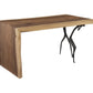 Waterfall Leg Atlas Desk - Natural Chamcha Wood