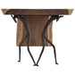 Waterfall Leg Atlas Desk - Natural Chamcha Wood