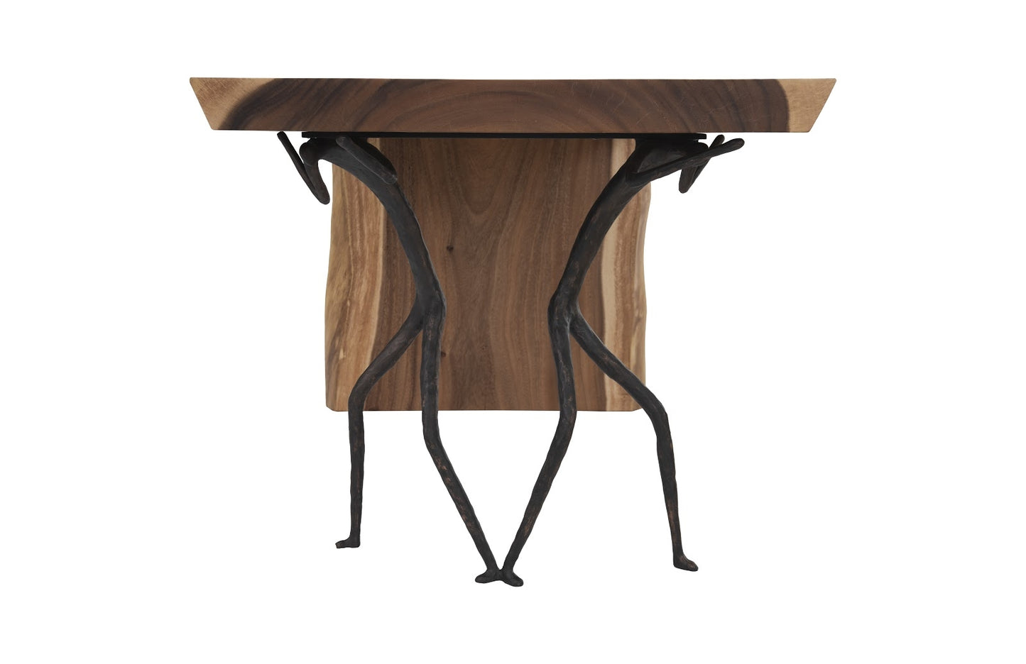 Waterfall Leg Atlas Desk - Natural Chamcha Wood