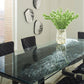Mesa de comedor Chainsaw - Vidrio y madera Chamcha