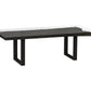 Mesa de comedor Chainsaw - Vidrio y madera Chamcha