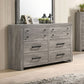 Crown Mark Tundra Bedroom Collection - Brown Rustic Finish
