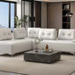 Turano LV00215 Pearl White Sectional - Made in Italy