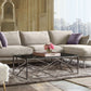 Vantage Sectional - Light Flax Fabric