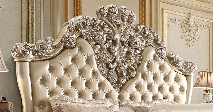 Vatican Bedroom Collection - Gold & Champagne Silver Finish