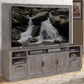 Parker House Vector TV Console w/Hutch - Fieldstone Finish