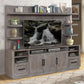 Parker House Vector TV Console w/Hutch - Fieldstone Finish