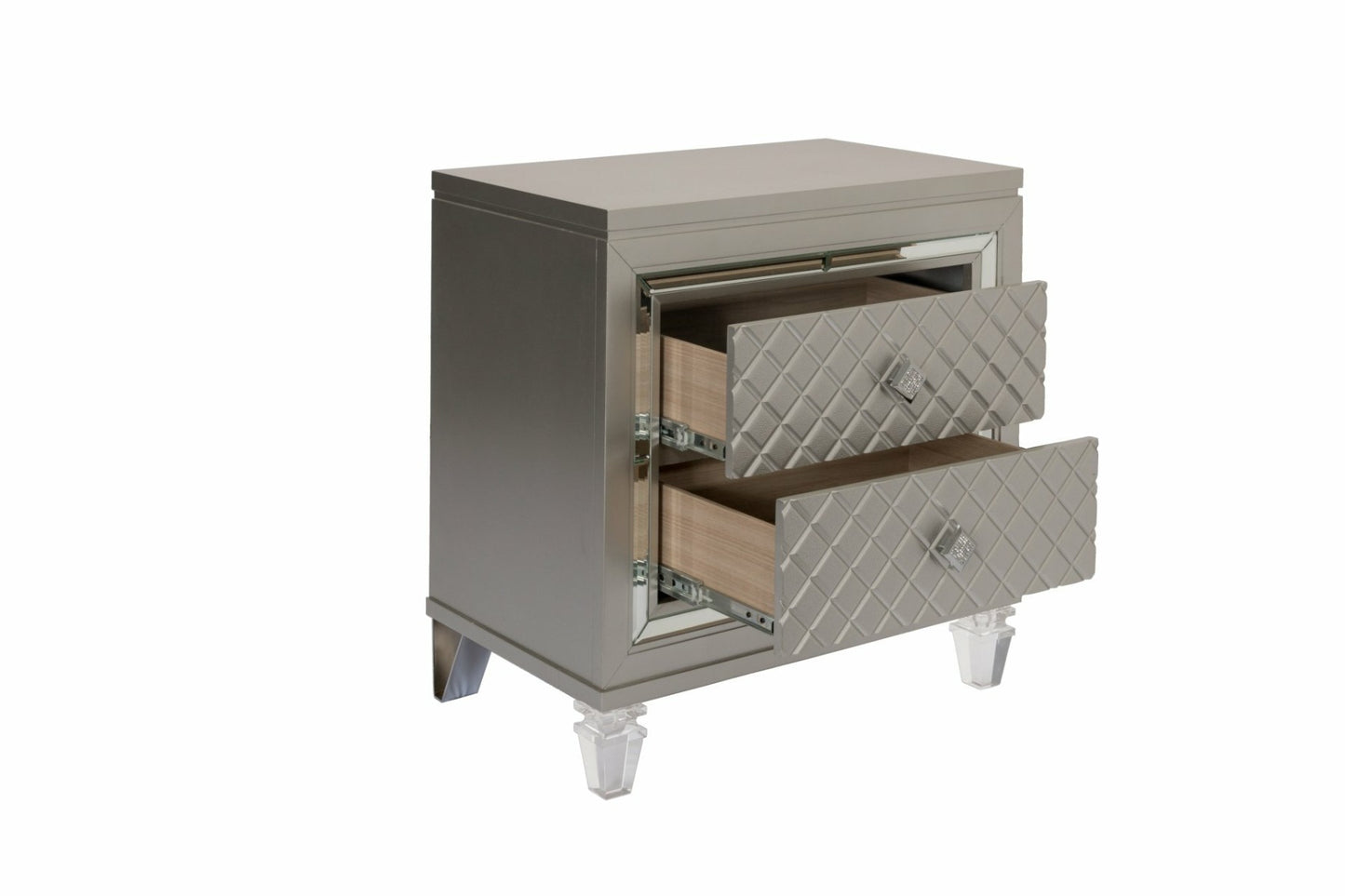 Venetian 3 Pc Bedroom Collection - Champagne Finish