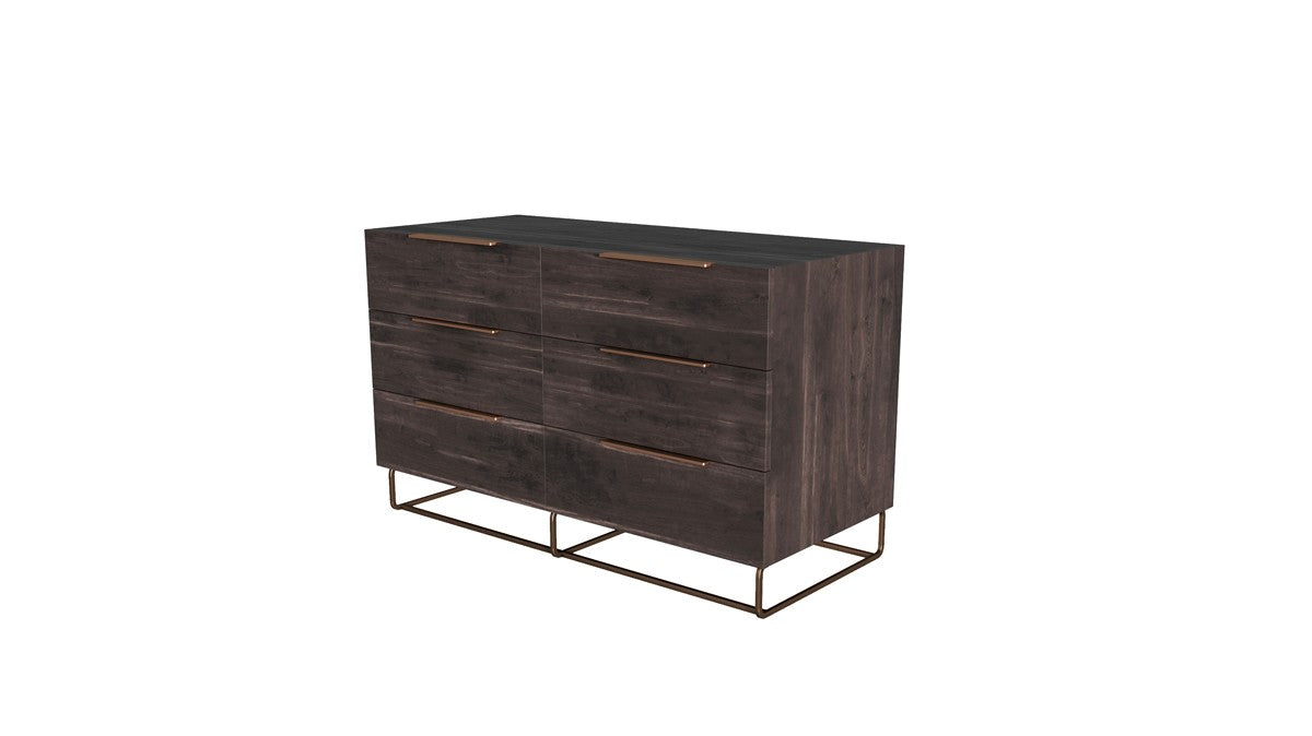 Benzon Italian Modern Dark Rovere Bedroom Set