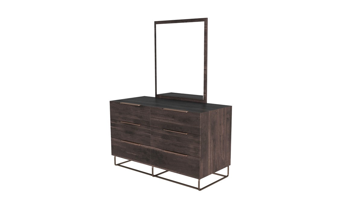 Benzon Italian Modern Dark Rovere Bedroom Set