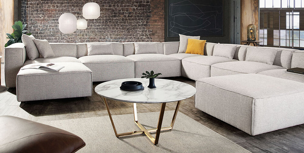 Vice Modular Sectional by Diamond Sofa - Barley Fabric