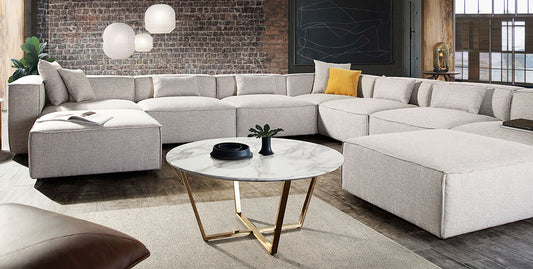 Vice Modular Sectional by Diamond Sofa - Barley Fabric
