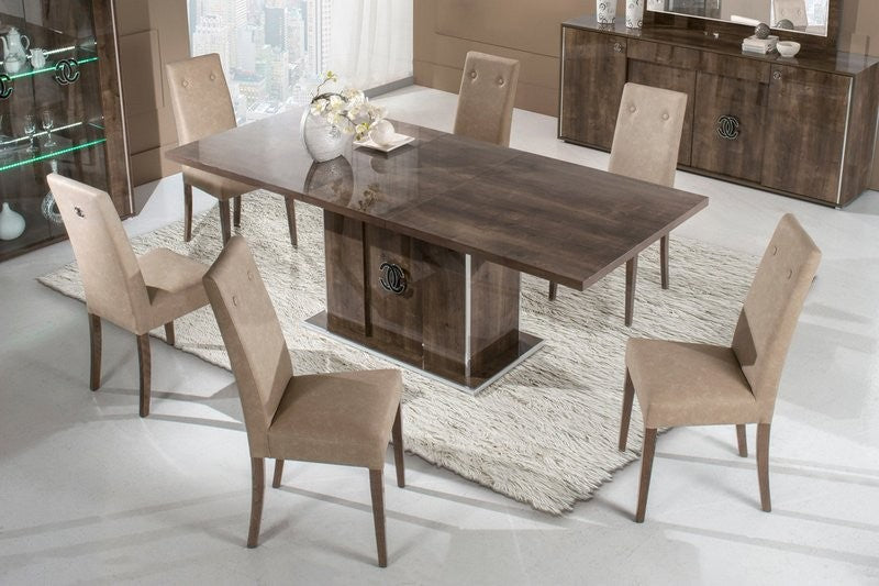 Athen 8 Pc Dining Collection - Glossy Finish