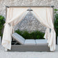 Renava Marin Outdoor Canopy Sunbed w/Curtain
