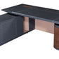 W-35 Executive Desk American Eagle - Gray PU Leather