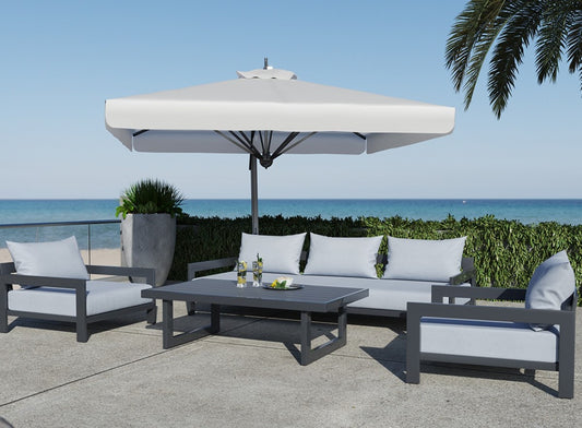 Renava Wake by VIG - Modern Charcoal Outdoor Sofa Set