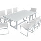 Colección de comedor al aire libre blanco moderno Renava Wake